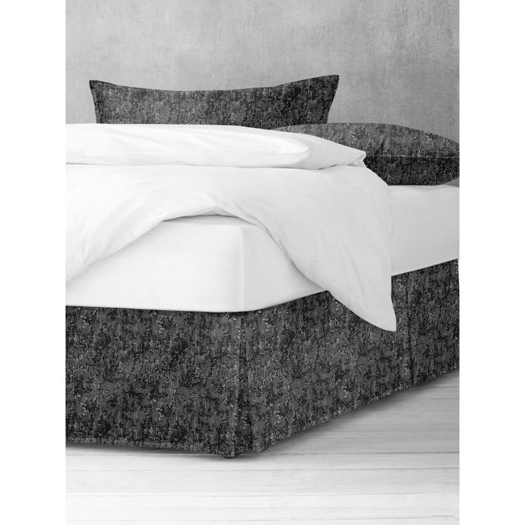 Jupe De Lit King Blanc Lin Et Coton Southern Living Heirloom, Style Fermière 80x78 Pouces